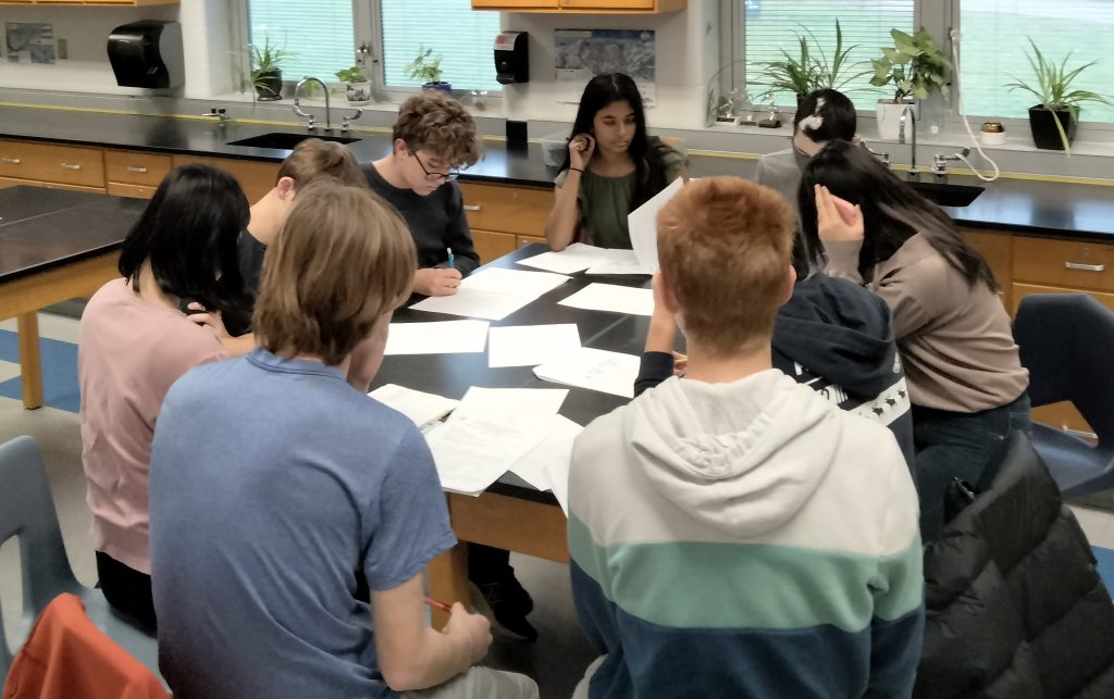 Math team at work